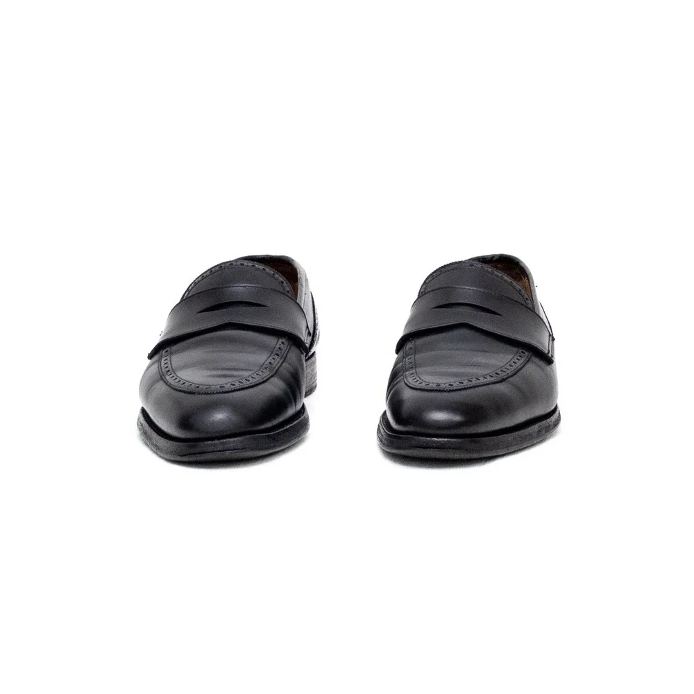 Peal & Co. for Brooks Brothers‎ Black Leather Penny Loafers – Size 9.5 D